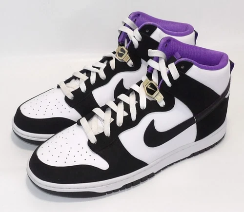 Nike Dunk High Sz 9.5 Retro PRM EMB World Champions Black White Panda DR9512-001