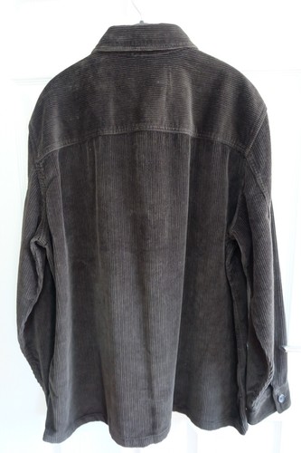 Ex M&S Forest Green Pure Cotton CORD Corduroy Overshirt _ XL & XXL - Picture 6 of 6