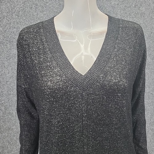 Buffalo David Bitton Super Soft Cozy V-Neck Long Sleeves Top Small Size Black - Picture 4 of 11