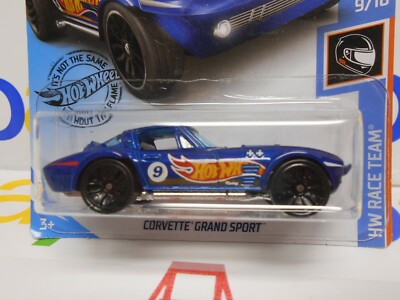 2018 Hot Wheels Corvette Grand Sport (Blue) HW Race Team #9/10 | eBay
