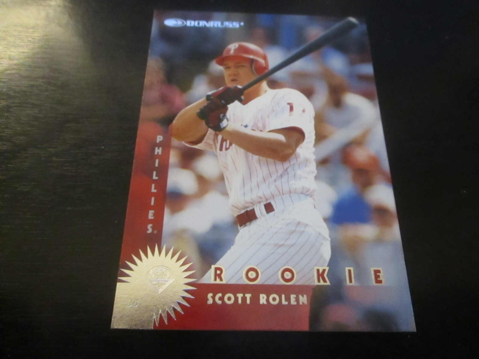 Scott Rolen Rookie scott rolen (philadelphia phillies -3b) 1997 donruss ROOKIE card #357 ...
