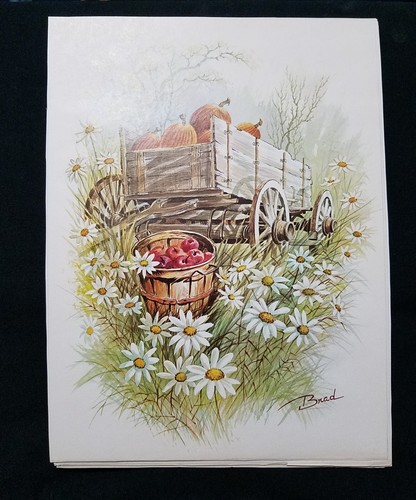 Set di 6 stampe vintage autunno campagna di Brad 11" × 8" - Foto 7 di 12