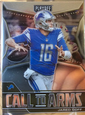 2021 Panini Playoff Call to Arms Jared Goff CA-JGO Detroit Lions