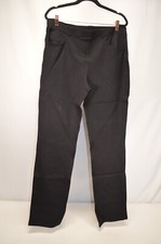NWT Quince Ultra Stretch Ponte Straight Leg 4 Pocket Black Pants Size Large Tall