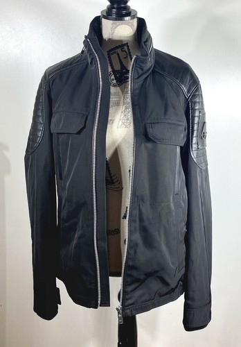 Moose Knuckles Men's Saint Michel Black Jacket with Lambskin Shoulders Size S - Picture 5 of 8