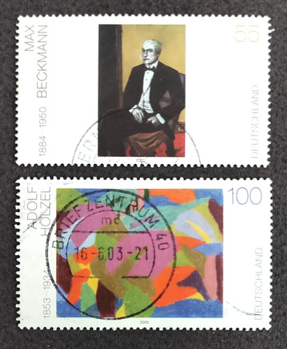Germany Stamps 2003 Series 2 Values 55 100 Painters Painted 20th Century Used
