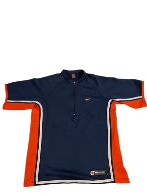 Nike Basketball Warm Up Shirt Mens XL 1/4 Zip Pullover Short