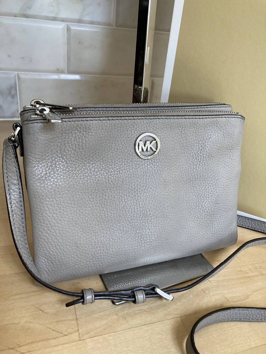 Michael kors fulton crossbody silver deals