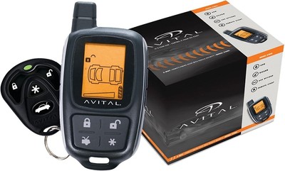 Avital 5305L Security System with 2-Way LCD Display Remote Black 
