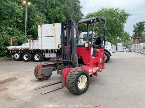 2012 Moffett M55 5,500 lbs Rough Terrain Forklift Truck Mounted Kubota bidadoo
