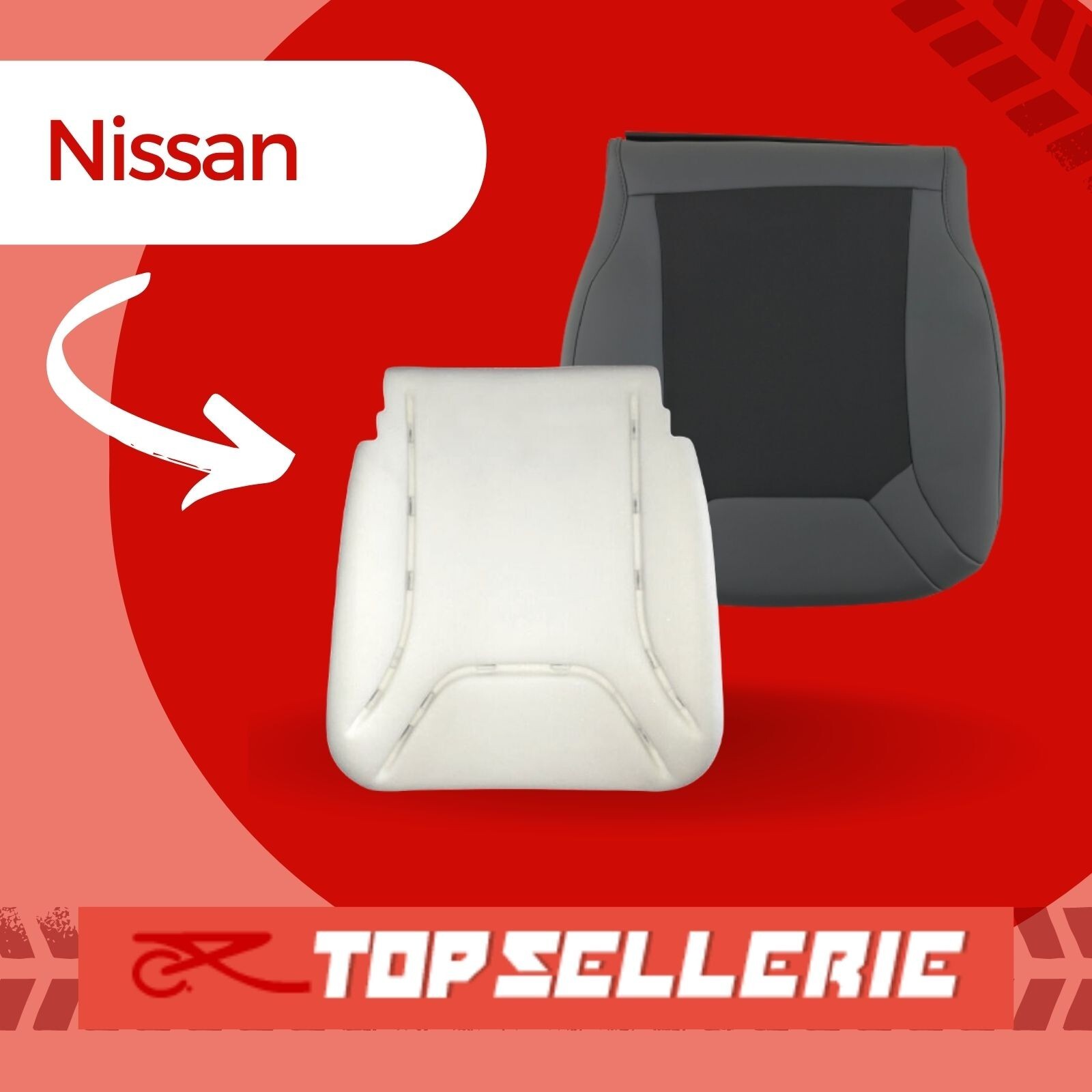Mousse assise Nissan Primastar pour rénovation cabine artisan 2001 2014