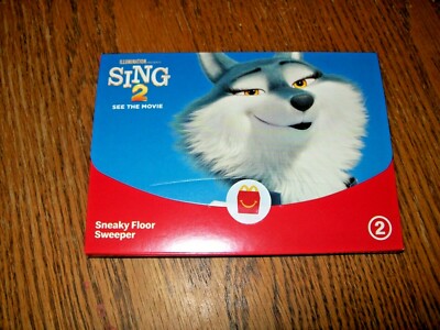 McDonald's Illumination Sing 2 Sneaky Floor Sweeper Kid Meal Toy NIP #2