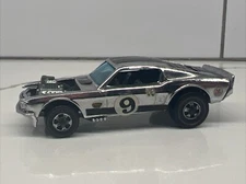 Vintage 1970 Hot Wheels Redline Mustang Boss Hoss Club Chrome HK - Very Nice