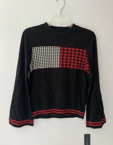 Tommy Hilfiger Big Girls Moonless Night Flag Sweater Size L (12/14) - Picture 2 of 5