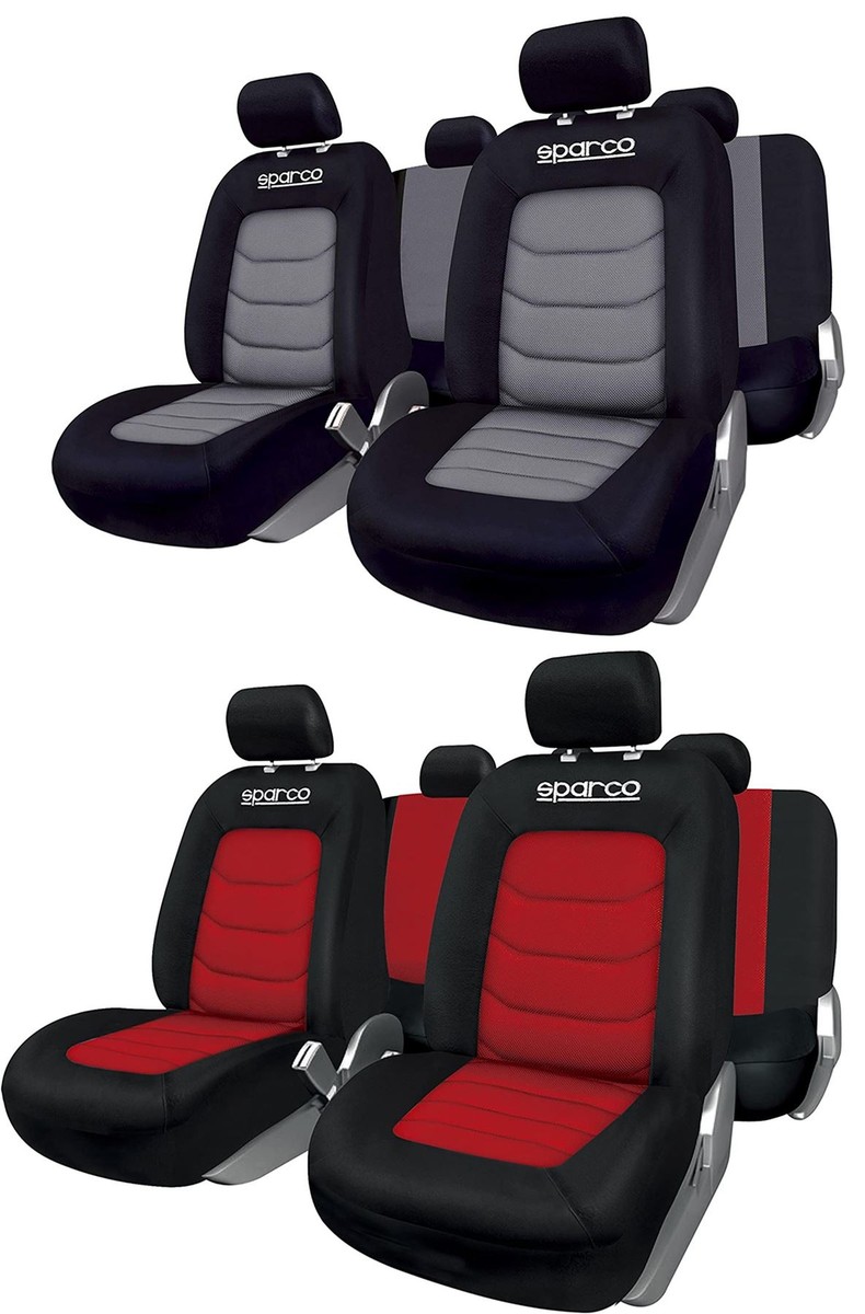 9-Piece Universal Car Seat Covers Set - Washable, Black/Beige, 3MM Sponge & Polyester