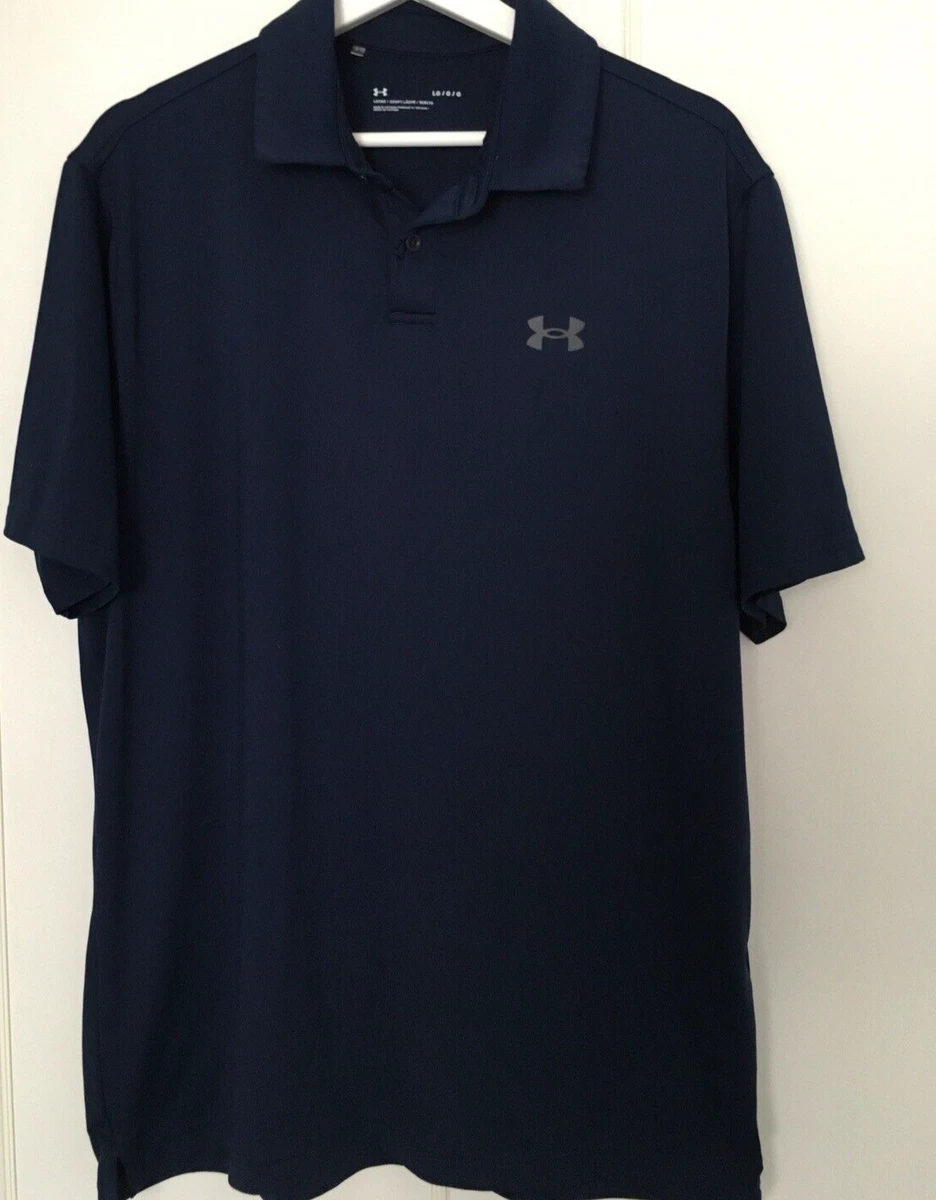 Under armour 2024 navy blue polo
