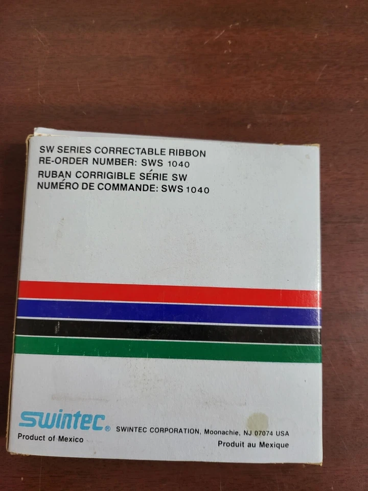 Swintec SWS 1040 Black Correctable Typewriter Ribbon NOS Sealed. - Image 2 of 3