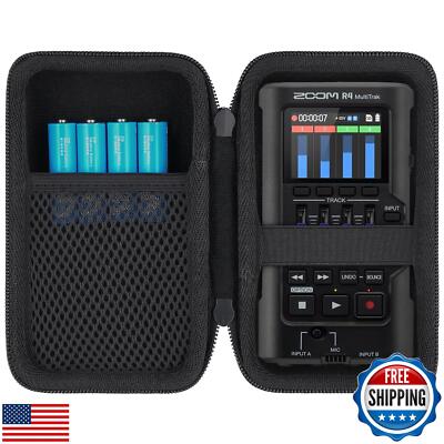 co2CREA for Zoom R4 MultiTrak handheld 4-Track Recorder Hard Protective Case,