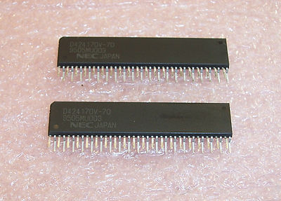 QTY (10) UPD424170V-70 NEC 40 PIN ZIP 256Kx16 FAST PAGE DRAM NOS 1 TUBE  
