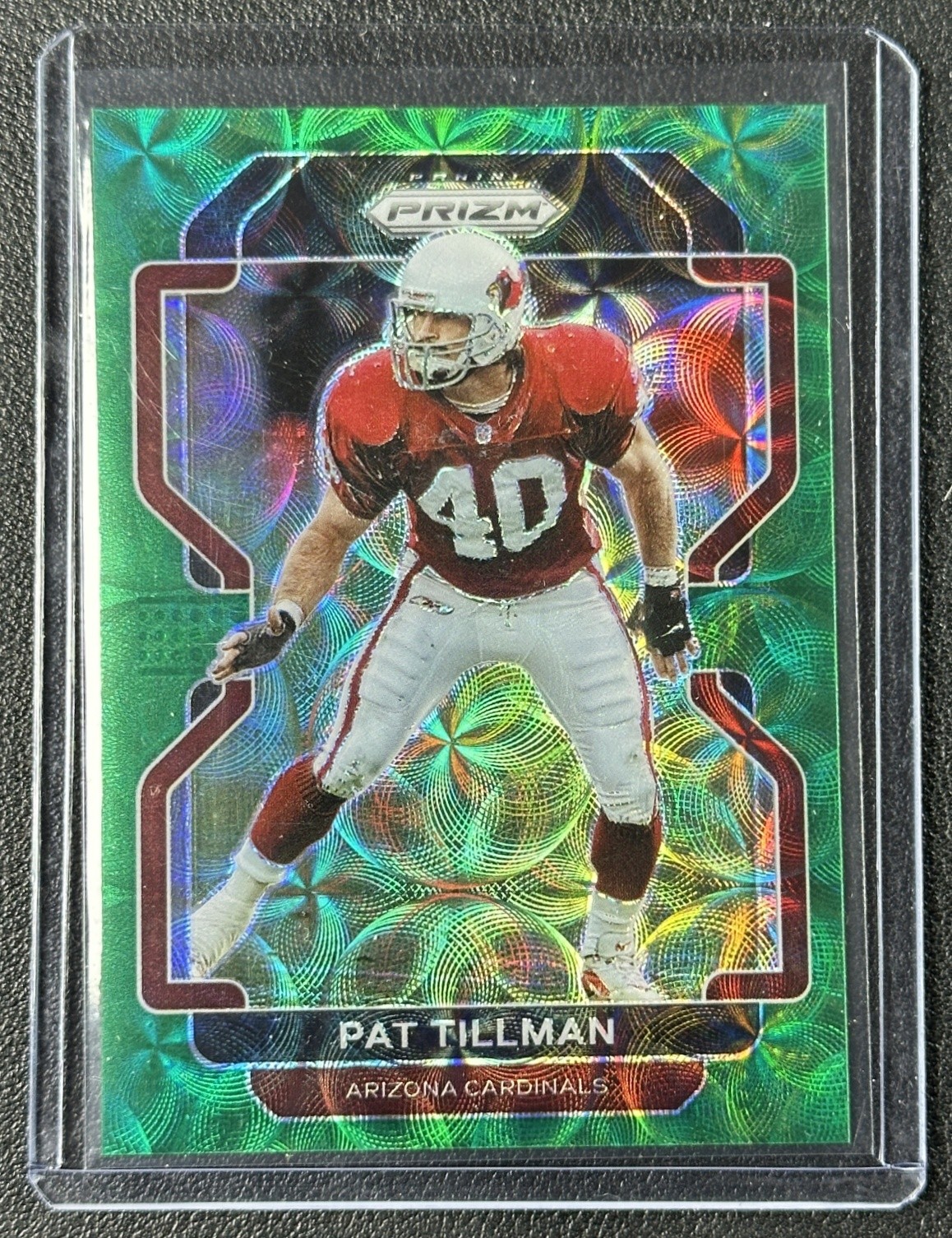 PAT TILLMAN 2021 PANINI PRIZM #83 GREEN SCOPE 20/75 CARDINALS