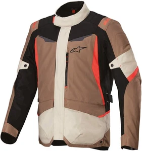 Alpinestars ST-1 WP Textile Jacket - Dark Khaki/Sand/Black/Red Fluo
