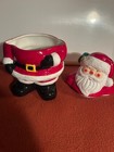 Christmas Santa Cookie Jar Merry Christmas! Ceramic 12" Tall Santa Claus in Box — photo 2