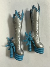 Monster High Frankie Stein Power Ghouls Silver Blue Shoes Boots