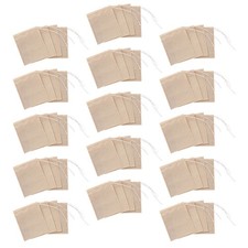 200 Pcs Paper Tea Infuser Bags Reusable Drawstring Filter For Loose Leaf Tea 0.04 per strip