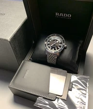RADO Captain Cook Automatic Black Dial Men's Watch R32505158 with box and card