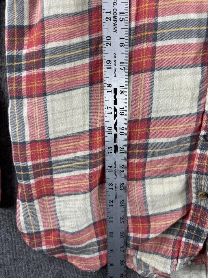 American Eagle Ahh-Mazingly Flannel Shirt Soft Boyfriend Fit Plaid Womens XL - Image 4 of 4