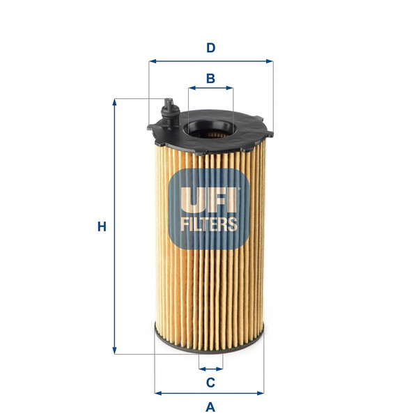 ÖLfilter Ufi 25.167.00 Filtereinsatz FüR Dodge Jeep Kk Nitro Wrangler Cherokee 3-image