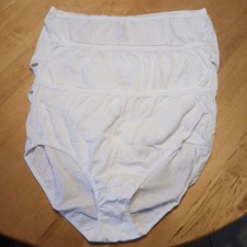 Just My Size Brief Panty 3 Pair 100 Cotton Panties Vtg Y2K 2000 New Size 10