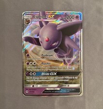 Pokémon Espeon GX TCG Sole e Luna Set Base Holo Carta Ultra Rara 61/149