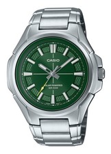 Casio Standard Analog Green Dial Casual Solar MTP-RS100D-3AV Men's Watch