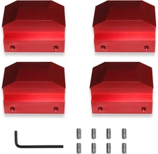 MSCRP Jack Pad Billet Aluminum Floor Bolt on Points for 6th gen Red 