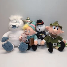 Lot of 4 Stuffins Rudolph Island Misfit Toys 1999 CVS Plush Ornament With Tags