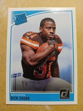 2018 Donruss Rated Rookie Nick Chubb RC #308