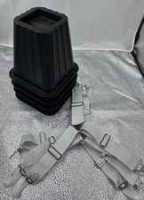 Bed Risers or Furniture Riser, 6" Heavy Duty Plus Bonus Mattress Straps