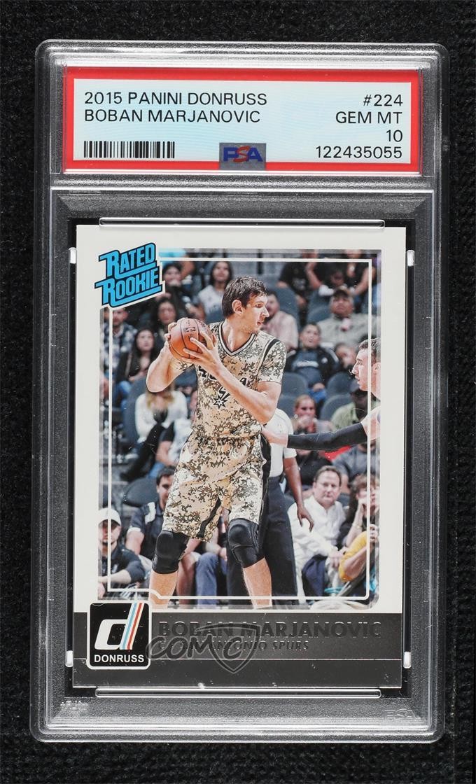 2015-16 Panini Donruss Rated Boban Marjanovic #224 PSA 10 GEM MT Rookie RC go9