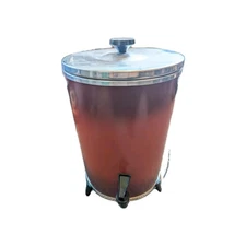 West Bend Vintage Percolator Coffee Maker Poppy Orange Retro In New Condition