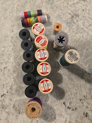 VTG Sewing Thread, Clark's, Mercerized, Gütermann, Belding Corticelli, Molnlycke