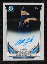 2014 Bowman Draft Chrome Draft Pick Auto Chad Sobotka #BCA-CSO Auto 12g7