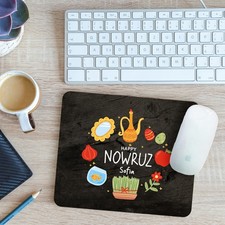Personalised Happy Nowruz Half-Sin Table Mouse Mat Pad Gift 24cm x 19cm