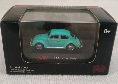 1/87 scale VW kafer Malibu International Toys. Teal VW Beetle