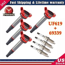 Set Of 4 Ignition Coil Iridium Spark Plug For Toyota Corolla Prius Uf596 96339 Set Of 4 Ignition Coil Iridium Spark Plug For Toyota Corolla Prius Uf596 96339