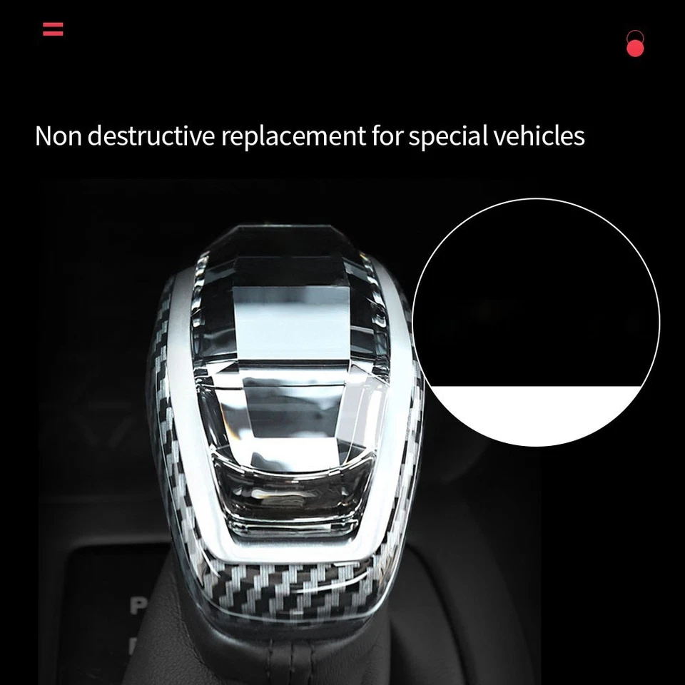 Car Crystal Handle Gear Shift Knob Gear Head with LED For Toyota RAV4 2020-2024 - Image 4 of 4