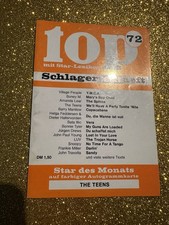 TOP SCHLAGERTEXTHEFT NR.72 ( MIT AUTOGRAMMKARTE ) , GEBRAUCHT , ZU VERKAUFEN.