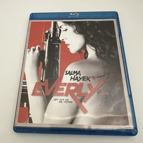 Everly Blu-ray Movie 2014 Selma Hayek Rated R No Scratches Excellent Tested