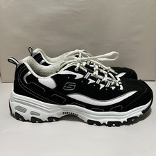 Skechers Women  s Size 10 SN 11930 BKW Black White Air Cooled Memory Foam