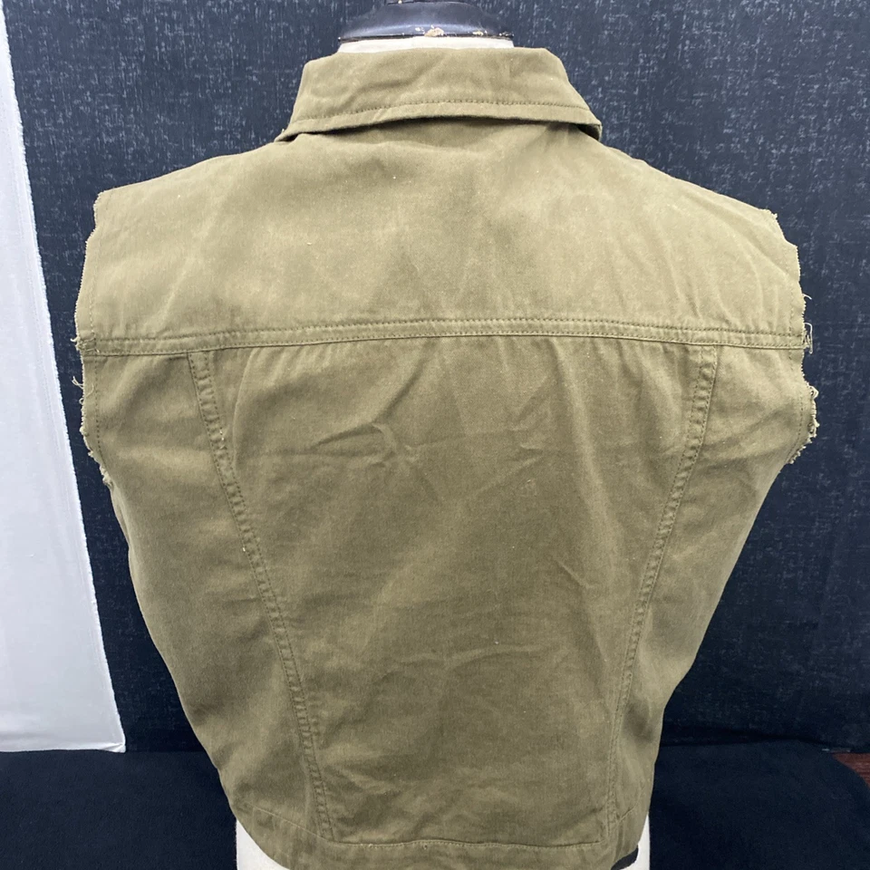 MNG ( Mango ) Denim Vest Women's Size M Embellished - Image 2 of 4